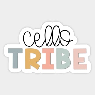 Cello Tribe Muted Pastels Sticker